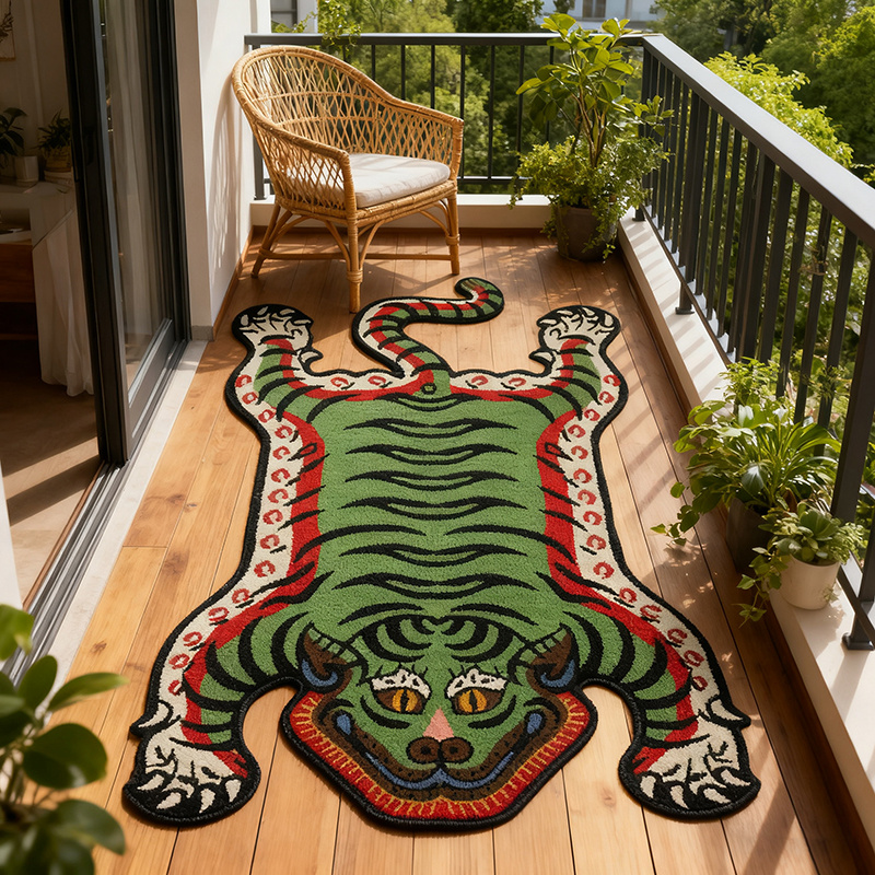 VIKAMA Tiger Pattern Rug Non-s - огляд і ціна Coffee Equipment At Home