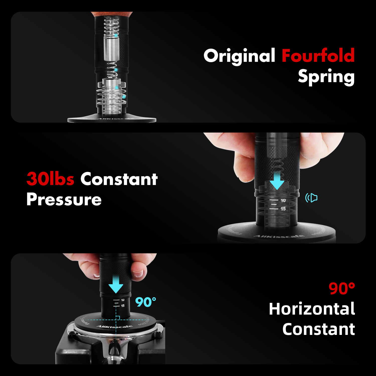 AliKisscafe Coffee Tamper Impa - огляд і ціна Pressure Gauge Espresso