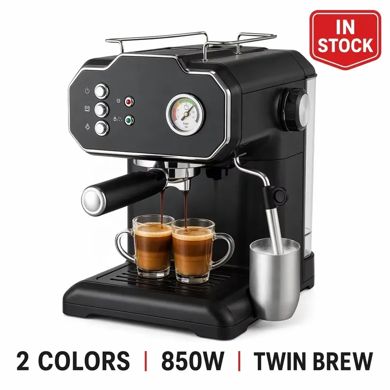 Retro Semi Automatic Espresso  - огляд і ціна Pressure Gauge Espresso