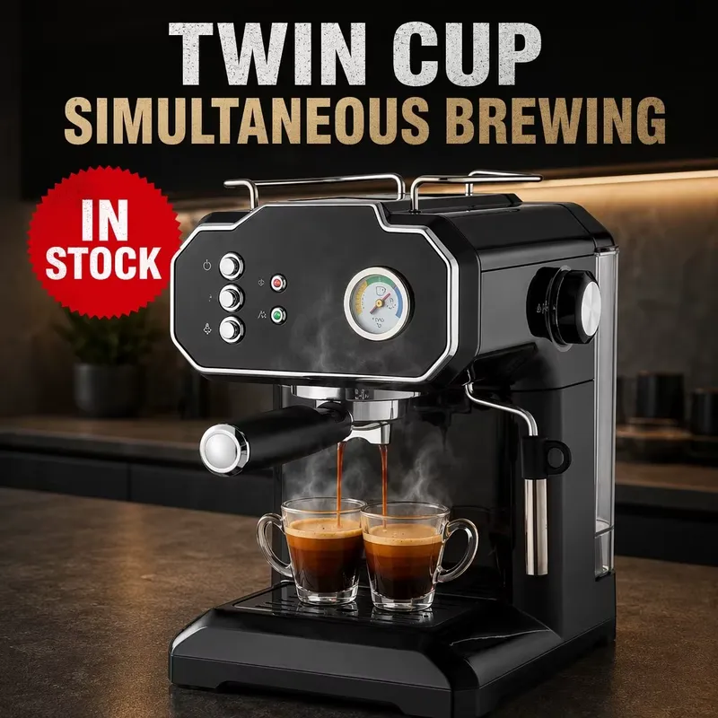 Retro Semi Automatic Espresso  - огляд і ціна Pressure Gauge Espresso