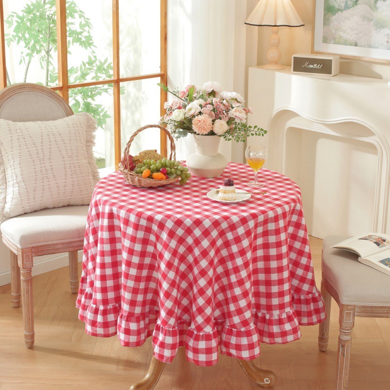 Solid Color Round Tablecloth W - огляд і ціна Coffee Equipment At Home
