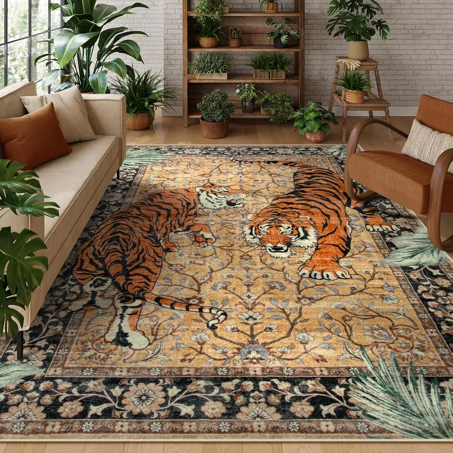 Jungle Tiger Rug for Living Ro - огляд і ціна Coffee Equipment At Home