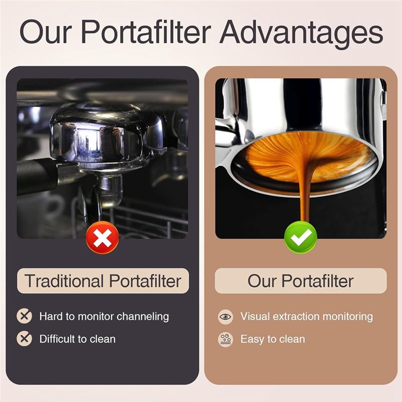 ABUN 54mm Bottomless Portafilt - огляд і ціна Breville Espresso Barista Express